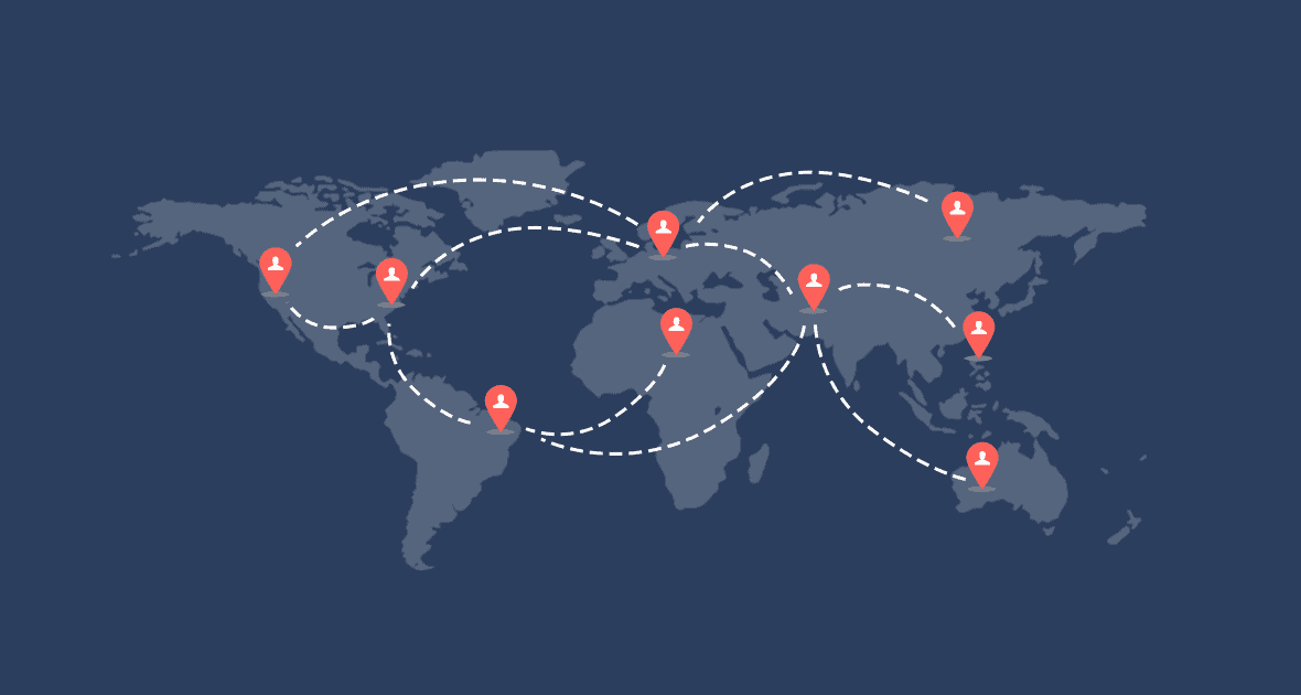 managing a remote team can put people all over the world.