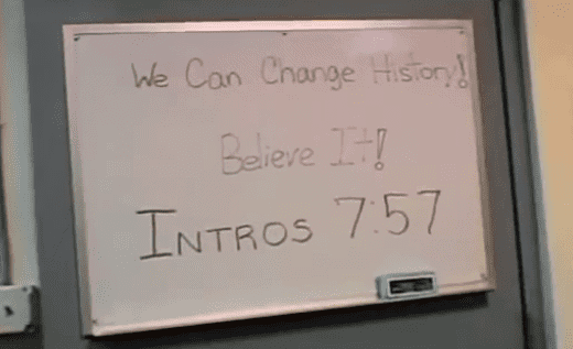 The message to make history from a white board in the Red Sox Clubhouse