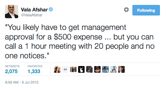 How to be a better manager Vala Ashafar on the wastes of meetings