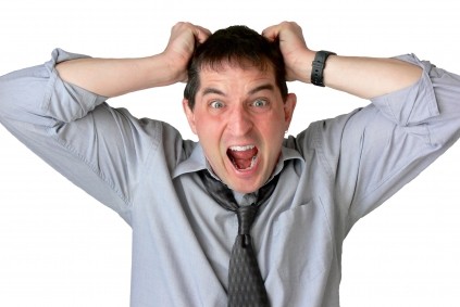 keep your composure. don't freak out liek this guy