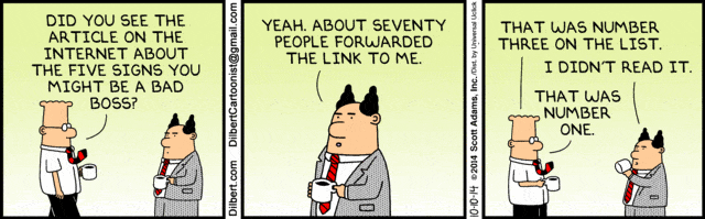 build rapport or end up like dilbert's boss