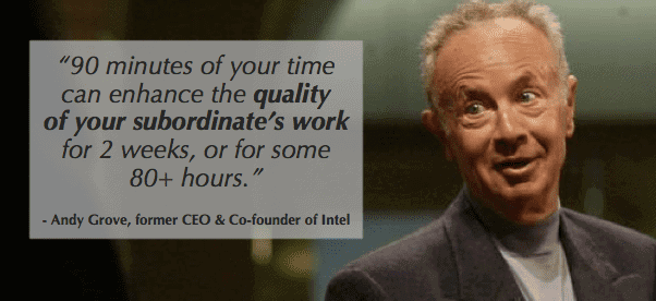 how to be a better leader by starting 1 on 1s like Andy Grove