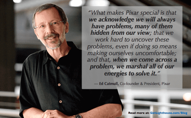 management debt - ed catmull always seeks out problems