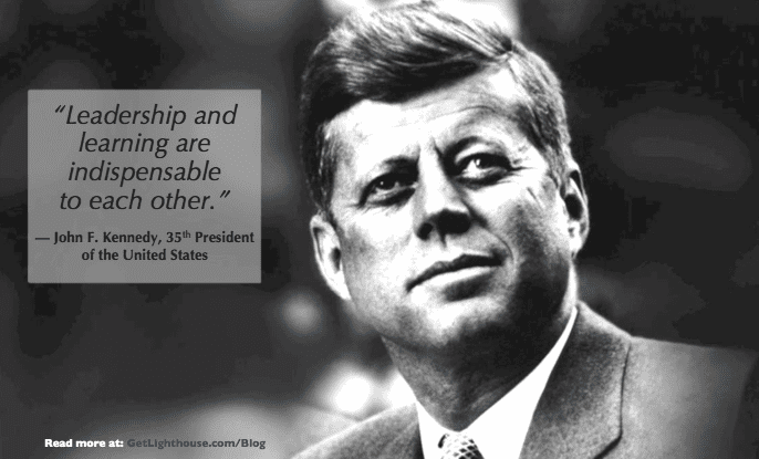 JFK and Kate Matsudaira agree, learning is a key part of leadership