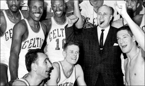 Boston Celtics' Red Auerbach Teaches a Basketball Camp in 1974