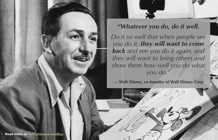 walt disney knows if you do anything you should do it well including skip level 1o n 1 meetings