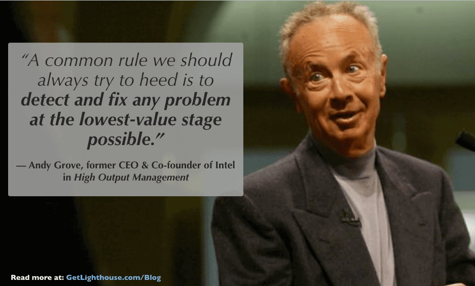 Andy Grove's quote about problem solving