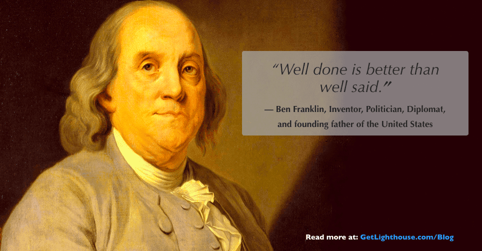 grit is about actions to stick with it like ben franklin knows