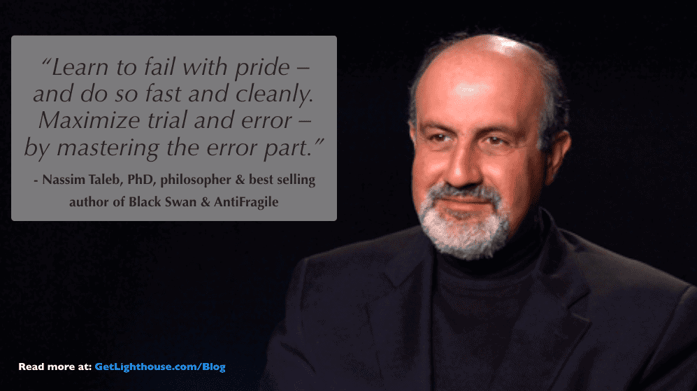 career development plans - nassim taleb knows trial and error is a key part of it