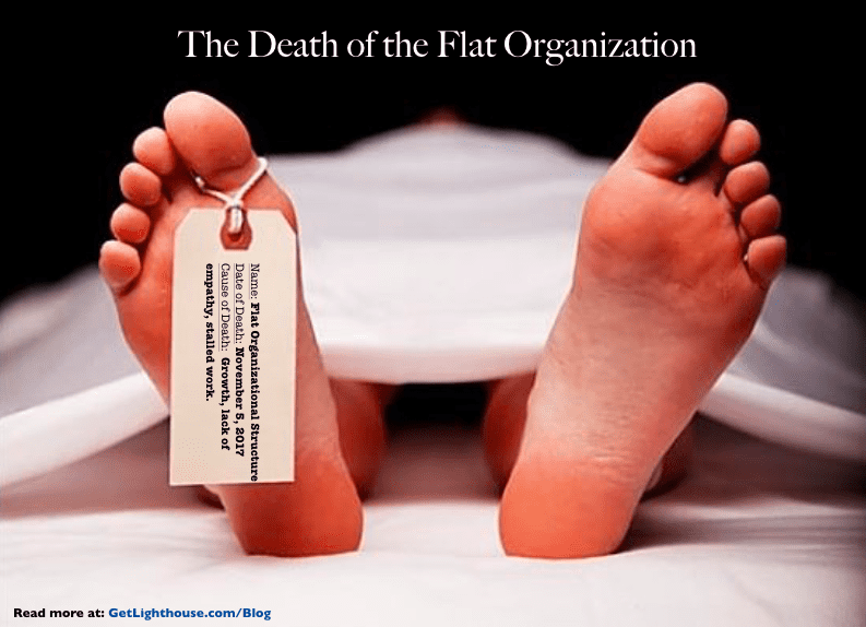 the death of the flat organizational structure 