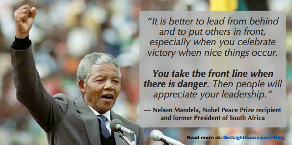 Nelson Mandela's quote about how to get your team buy in 