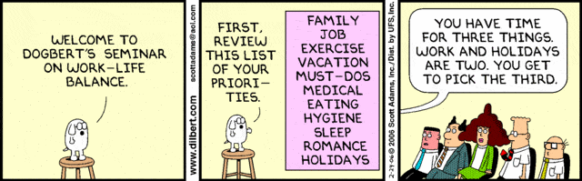 dilbert work life balance