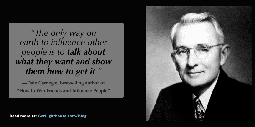 get buy in by winning others over like Dale Carnegie