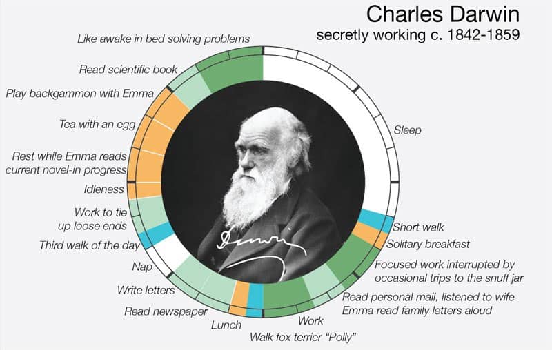 Charles Darwin schedule - workplace stress