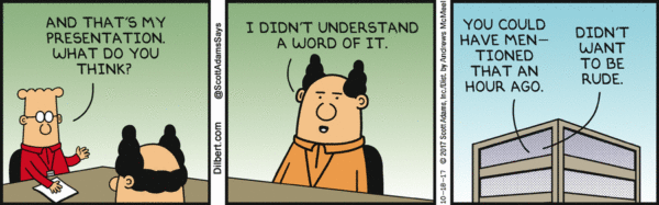 dilbert misunderstandings are easier when you manage a remote team