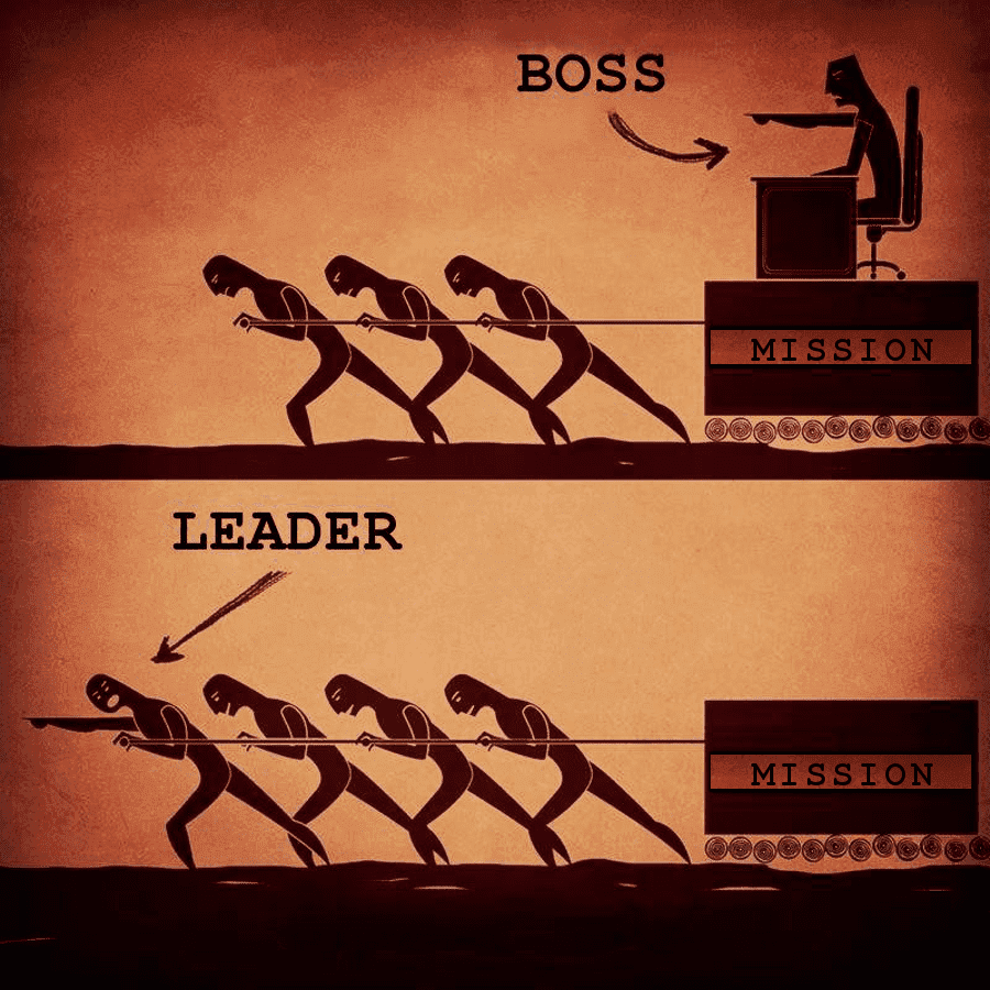 entrepreneurs that succeed are leaders not bosses
