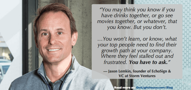 Jason Lemkin's quote about the importance of learning about your employees