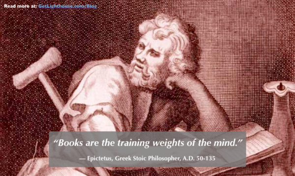 Books are the training weights of the mind
