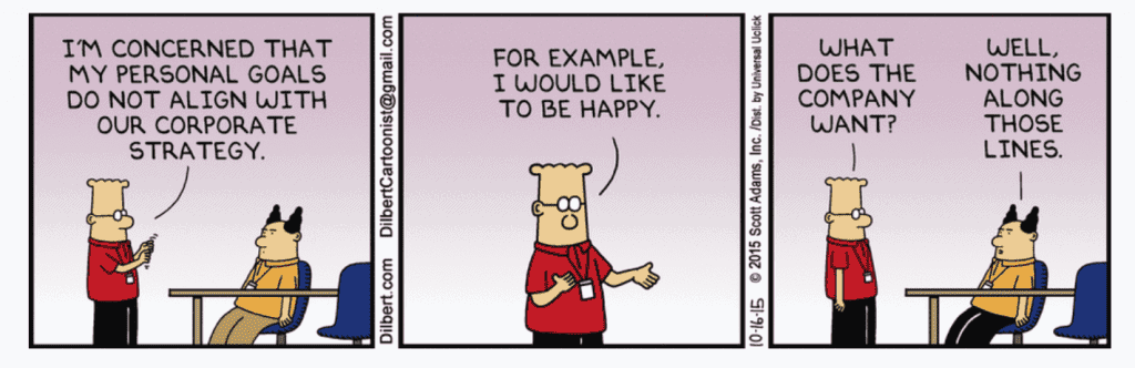 Dilbert on personal growth.