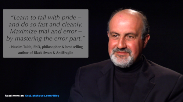 Nassim Taleb quote about the importance of knowing how to fail