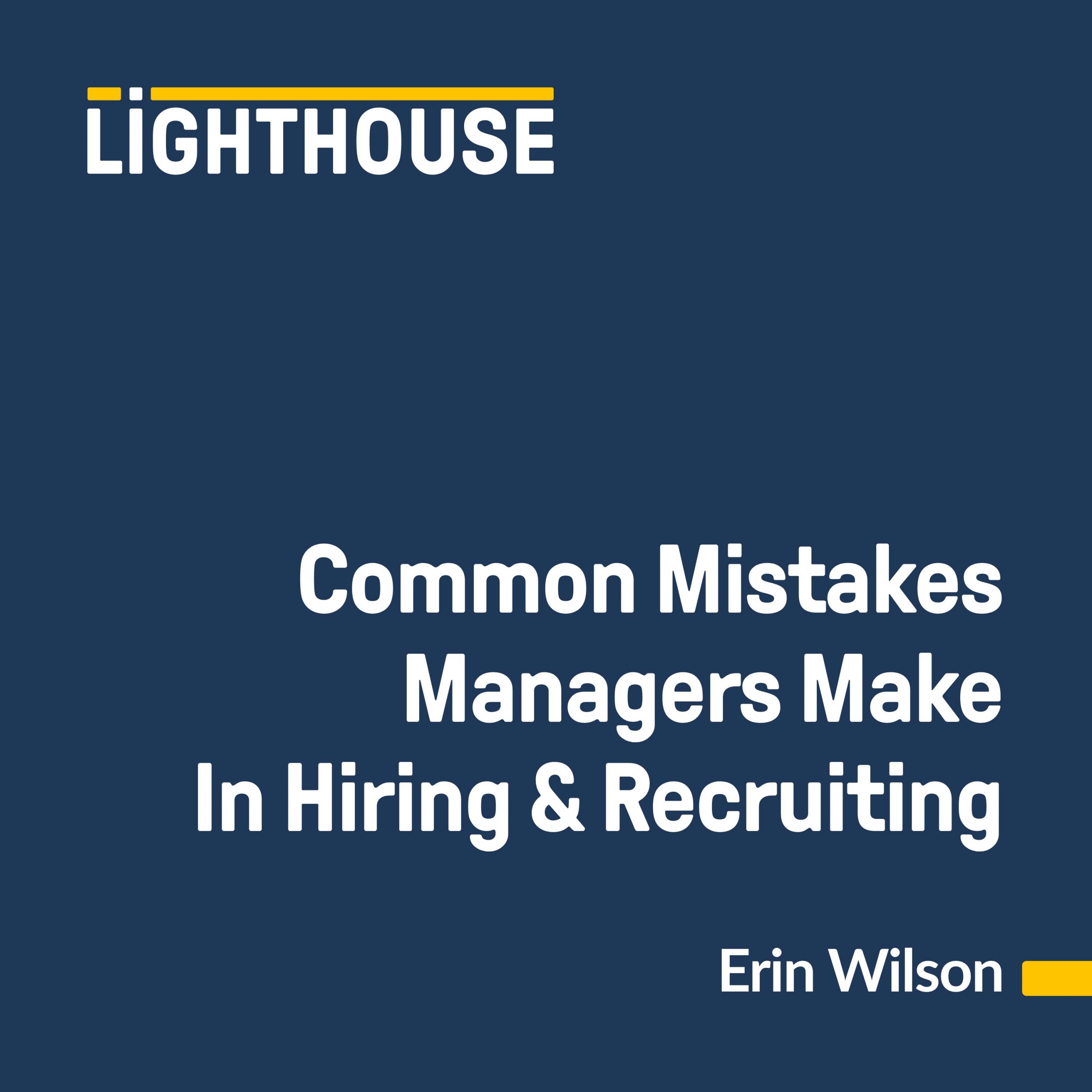 Common Mistakes Managers Make