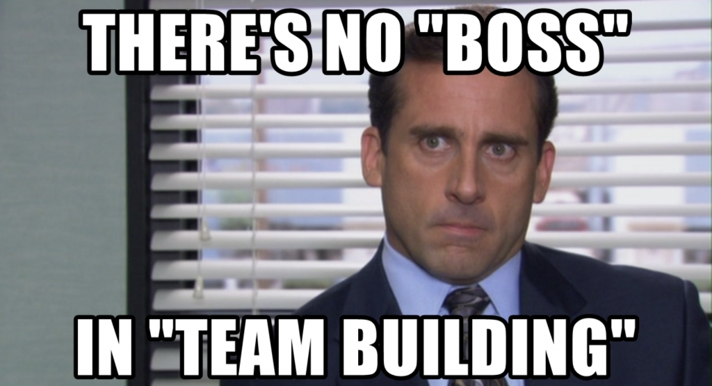 Team comes first. Michael Scott’s words of wisdom.