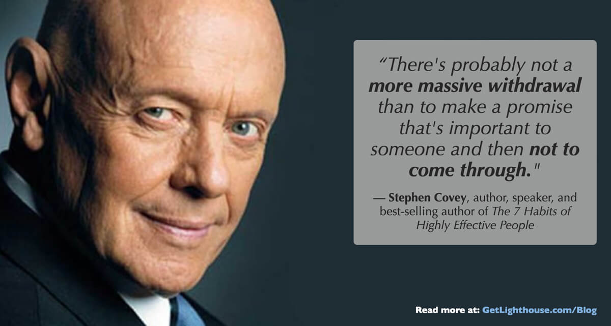 How leaders can use Stephen Covey’s Emotional Bank Account