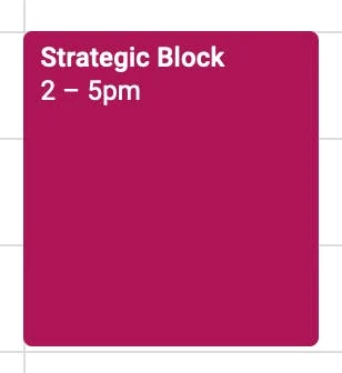 strategic block