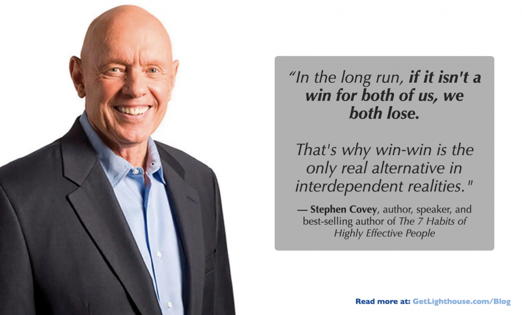 summary of 7 habits of highly effective people stephen covey look for win win