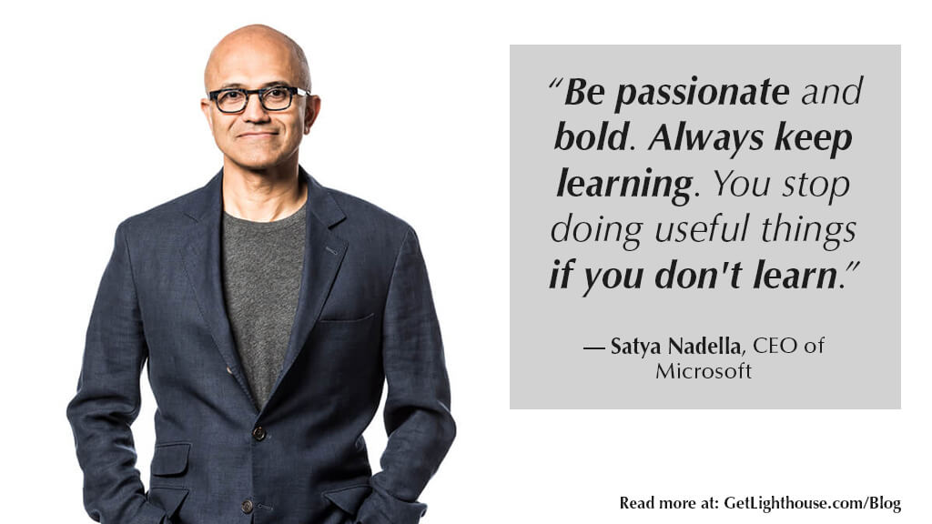 Satya Nadella's leadership quote