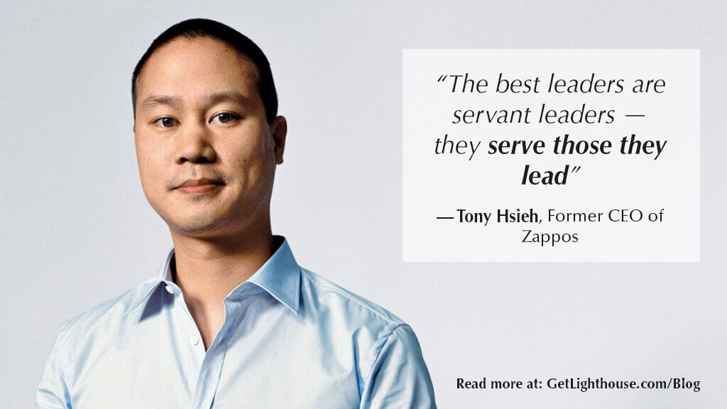 Tony Hsien's quote about servant leadership