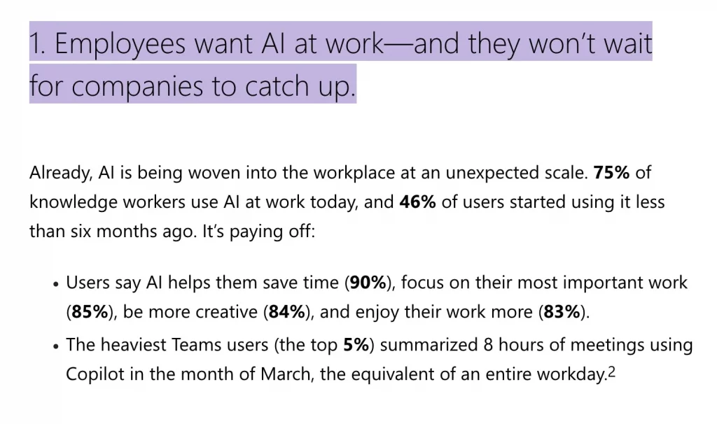 employees want ai