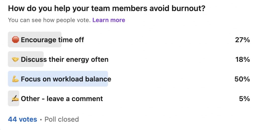 avoid burnout