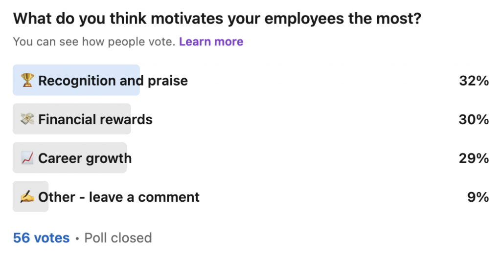 what motivates employees the most