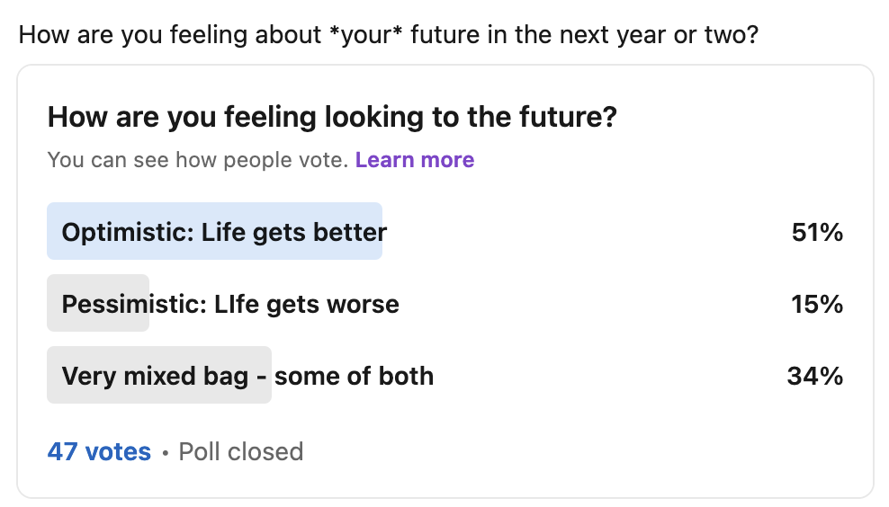 feel about future